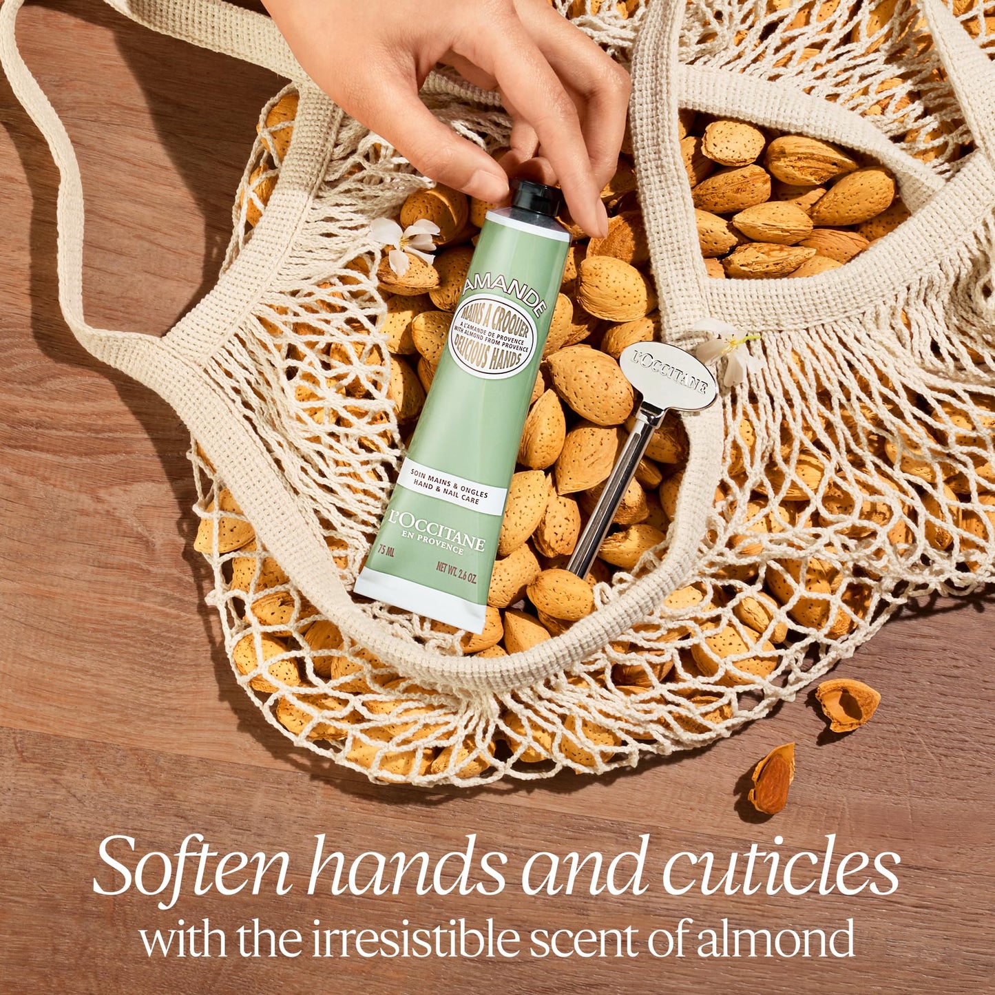 L'OCCITANE Almond Delicious Hand & Nail Cream: Soften hands & Cuticles with Irresistible Almond Scent, Moisturizing, Infused With Almond Oil, 24-hour Beauty & Personal Care L'OCCITANE