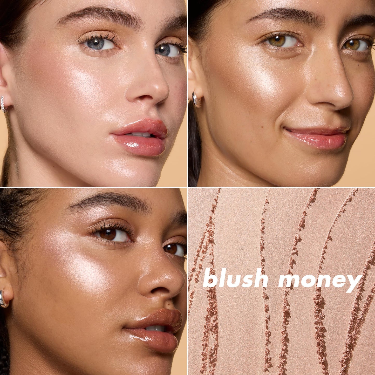 e.l.f. Halo Glow Silky Powder Highlighter, Long-Lasting Luminous Face Finish, Cake-Resistant With Micro-Shimmer, Vegan , Blush Money Beauty & Personal Care e.l.f.