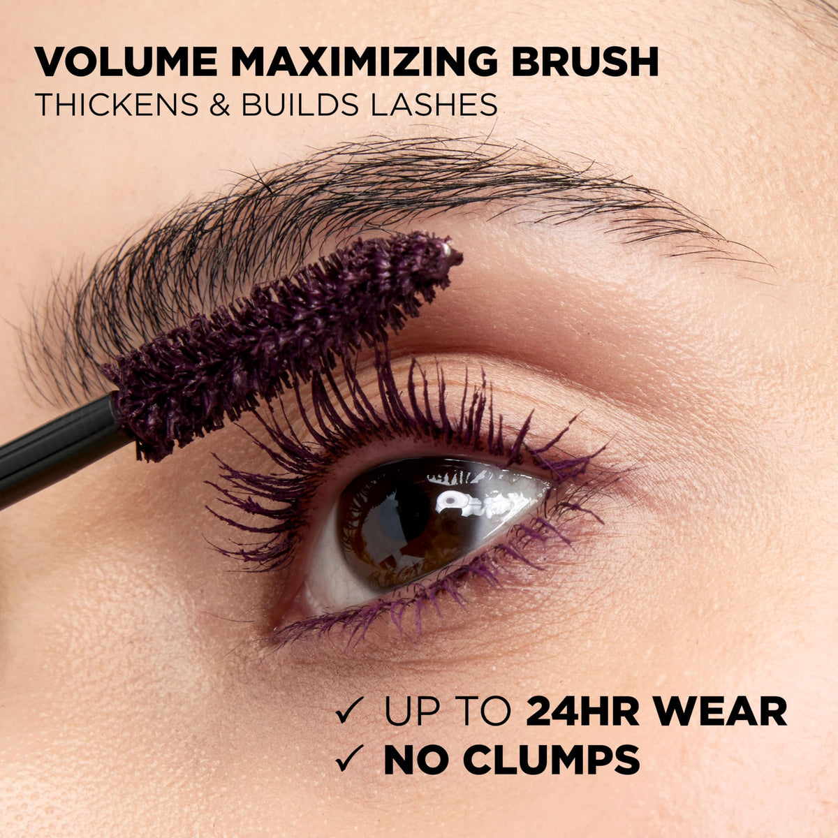 L'Oreal Paris L’Oreal Paris Original Voluminous Mascara, Building Mascara Volume and Length Formula, Washable, Deep Violet, 0.26 Fl Oz., 1 Count