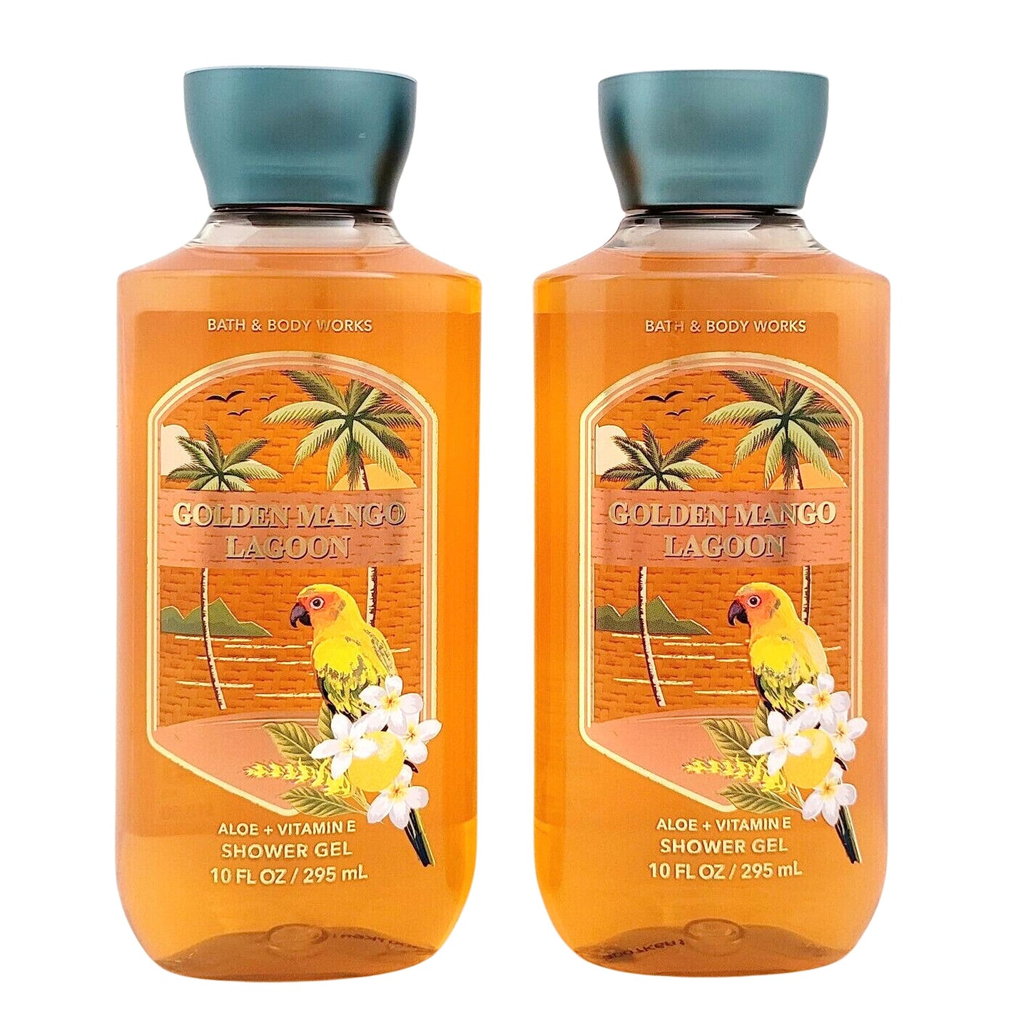 Bath & Body Works Shower Gel Gift Set 10oz Each Pack of 2 (Golden Mango Lagoon) Beauty & Personal Care Bath & Body Works