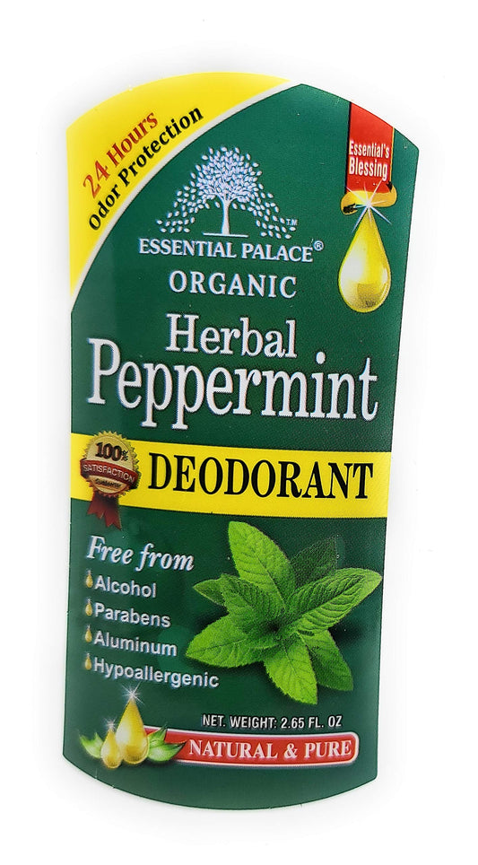 ORGANIC HERBAL PEPPERMINT DEODORANT ONLY 1 Beauty and Personal Care Essential Palace