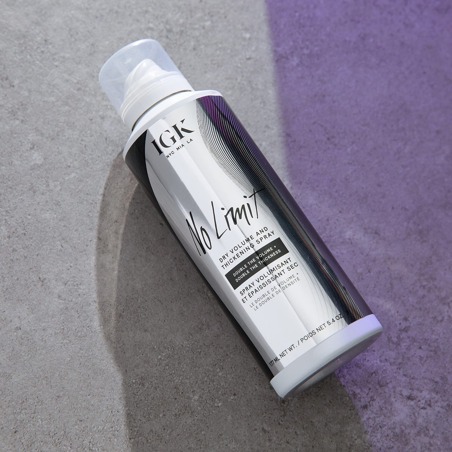 IGK NO LIMIT Dry Volume & Thickening Spray | Touchable + Fullness + Hold | Vegan + Cruelty Free| 5.4 Oz Beauty & Personal Care IGK