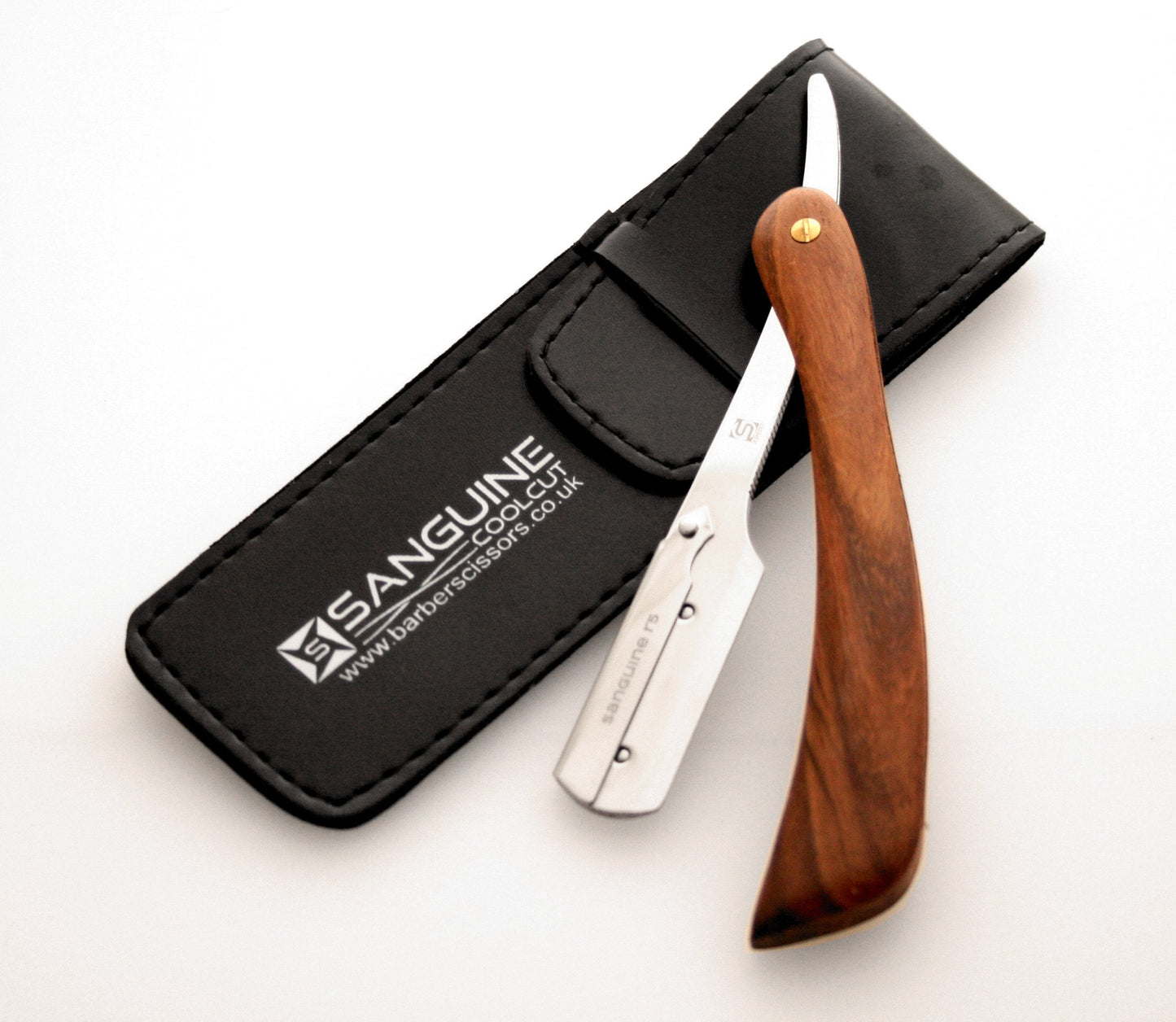 Pure Wood Shaving Razor/Cut Throat Razors/Men Razor (coolcut) + Free Blades & Pouch (wood-r5) Beauty and Personal Care Sanguine