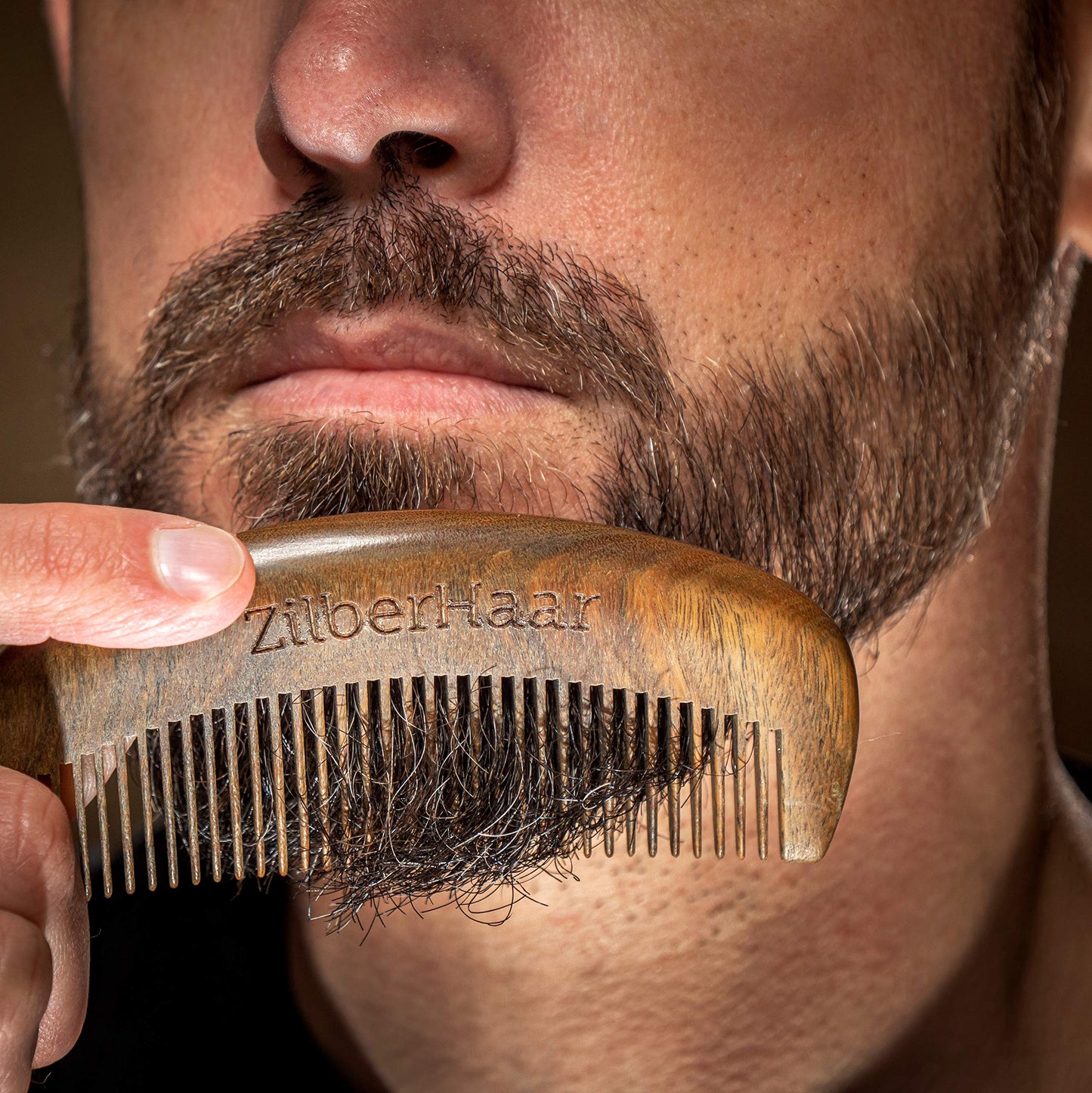 ZilberHaar Beard Comb - 100% Sandalwood - Essential Beard Care Accessory for Men - Hand Made Beauty & Personal Care ZilberHaar