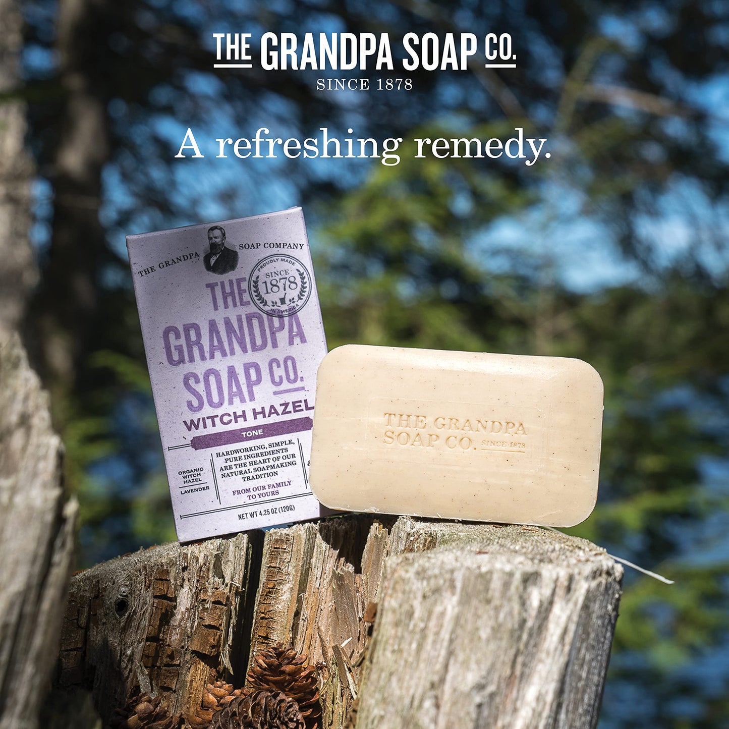 SOAP BAR WITCH HAZEL Beauty & Personal Care The Grandpa Soap Company