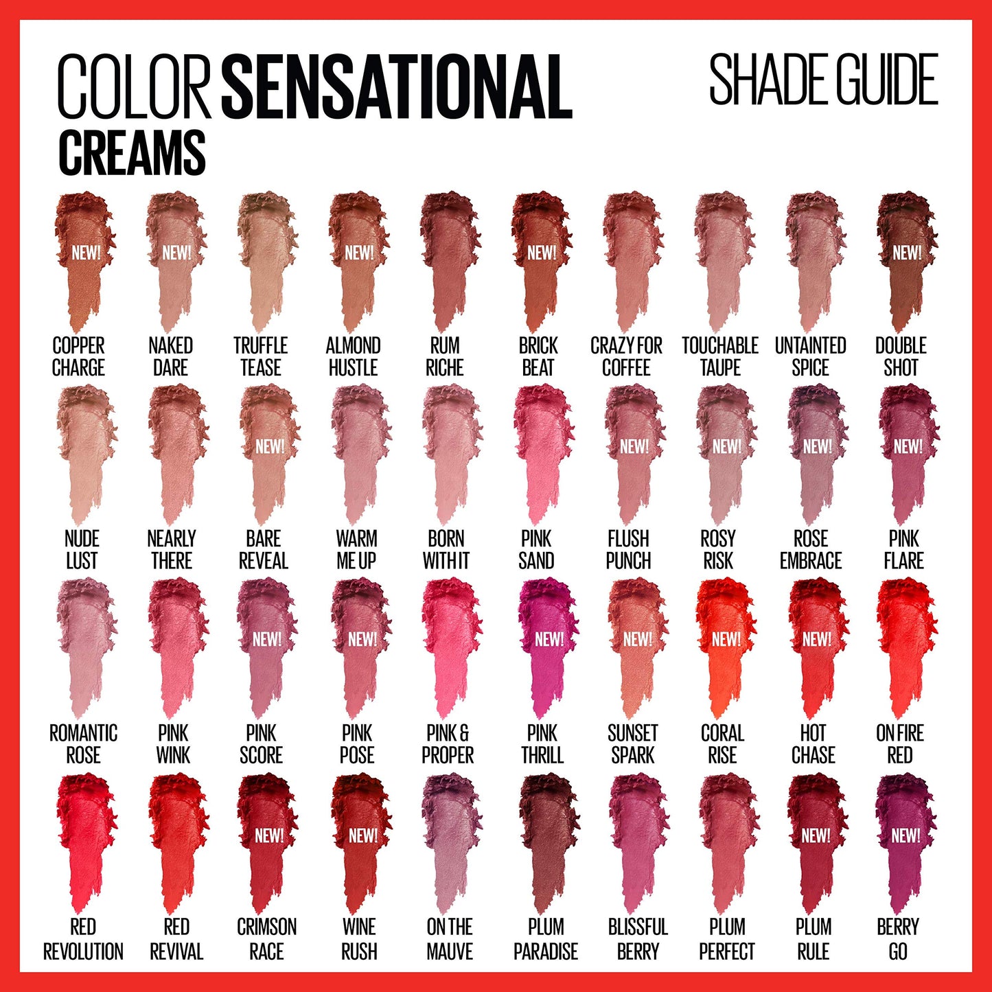Maybelline Color Sensational Lipstick, Lip Makeup, Cream Finish, Hydrating Lipstick, Nude, Pink, Red, Plum Lip Color, Pink Pose, 0.15 oz; (Packaging Beauty & Personal Care MAYBELLINE