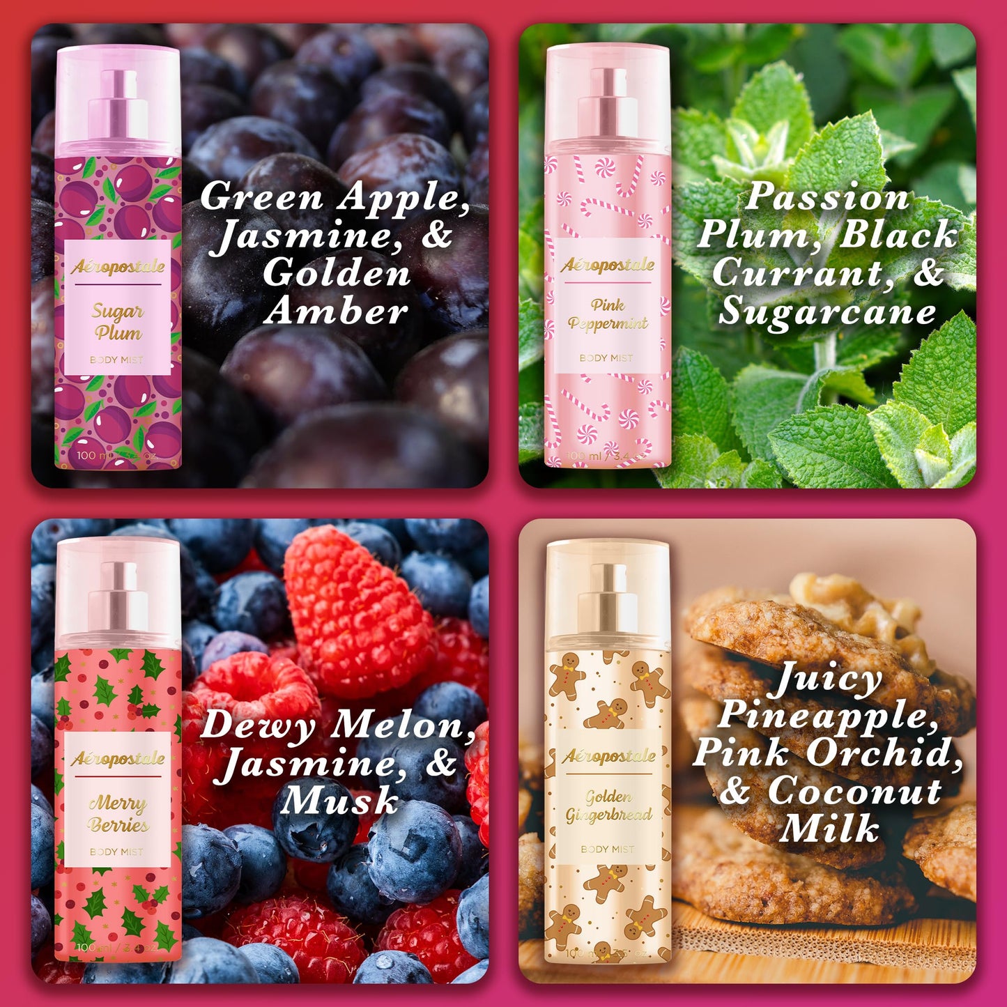Winter Wonders Body Mist Collection, 100ml/3.4 fl. oz., by Aeropostale Beauty & Personal Care AEROPOSTALE