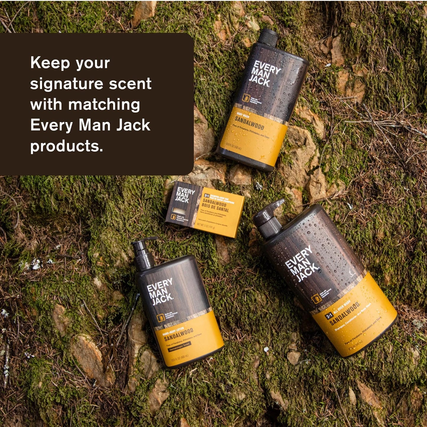 Every Man Jack Mens Sandalwood Beard Kit Holiday Gift Set, Face Wash, Beard Butter, Beard Oil & Comb Beauty and Personal Care Every Man Jack