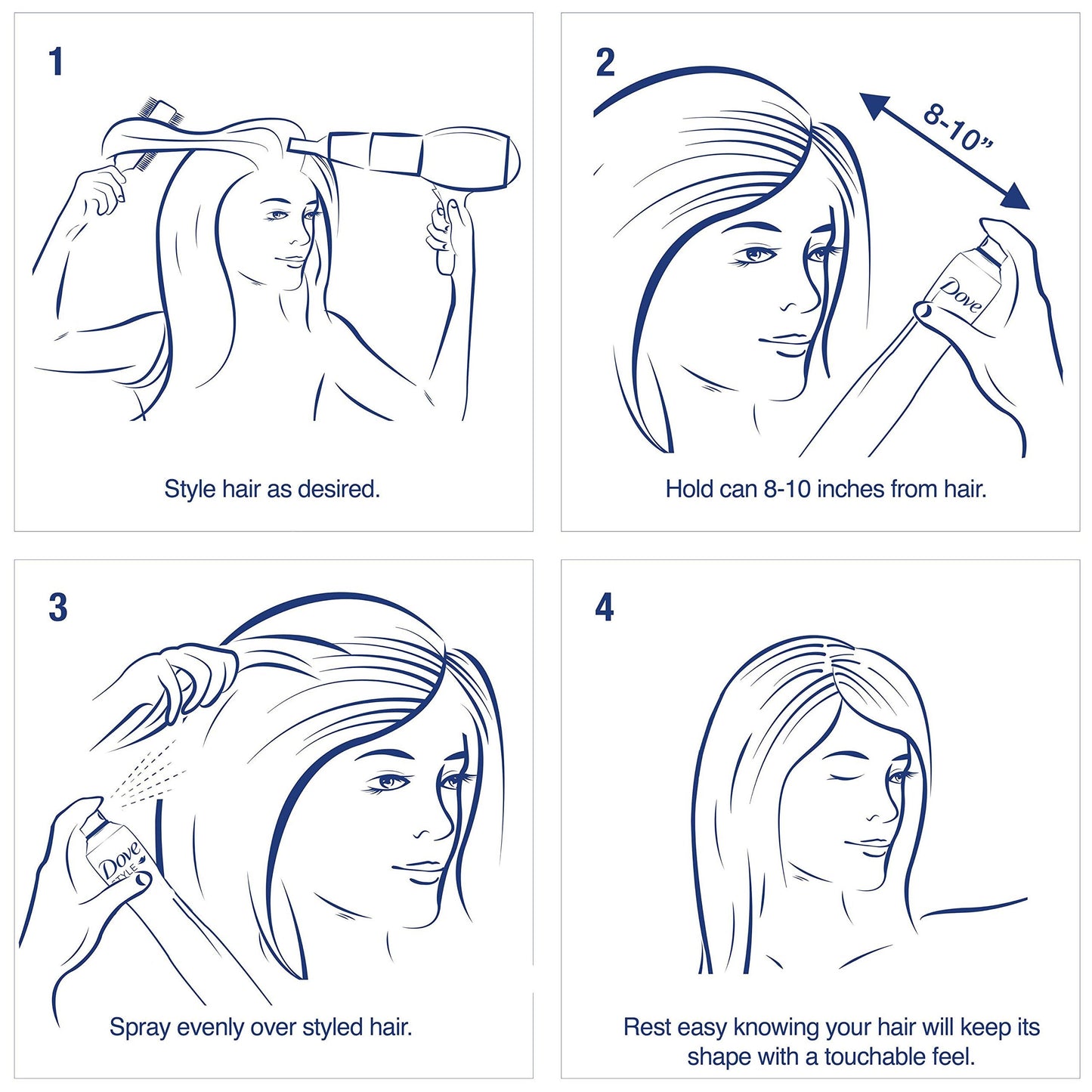 Dove Hairspray, Flexible Hold 7 oz Beauty & Personal Care Dove