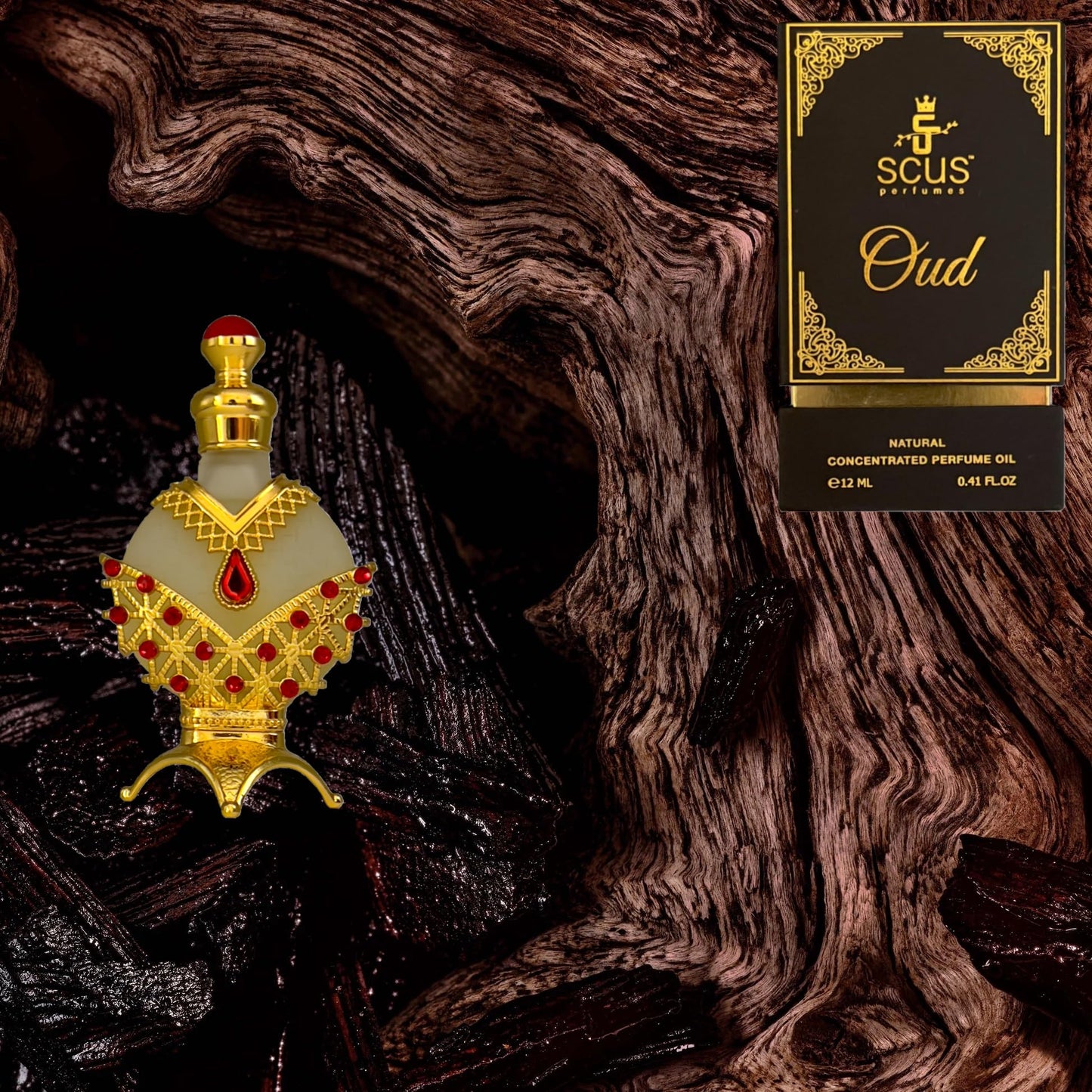 SCUS Perfumes OUD Fragrance 12 ML (0.41 fl. oz) Beauty & Personal Care SCUS Perfumes