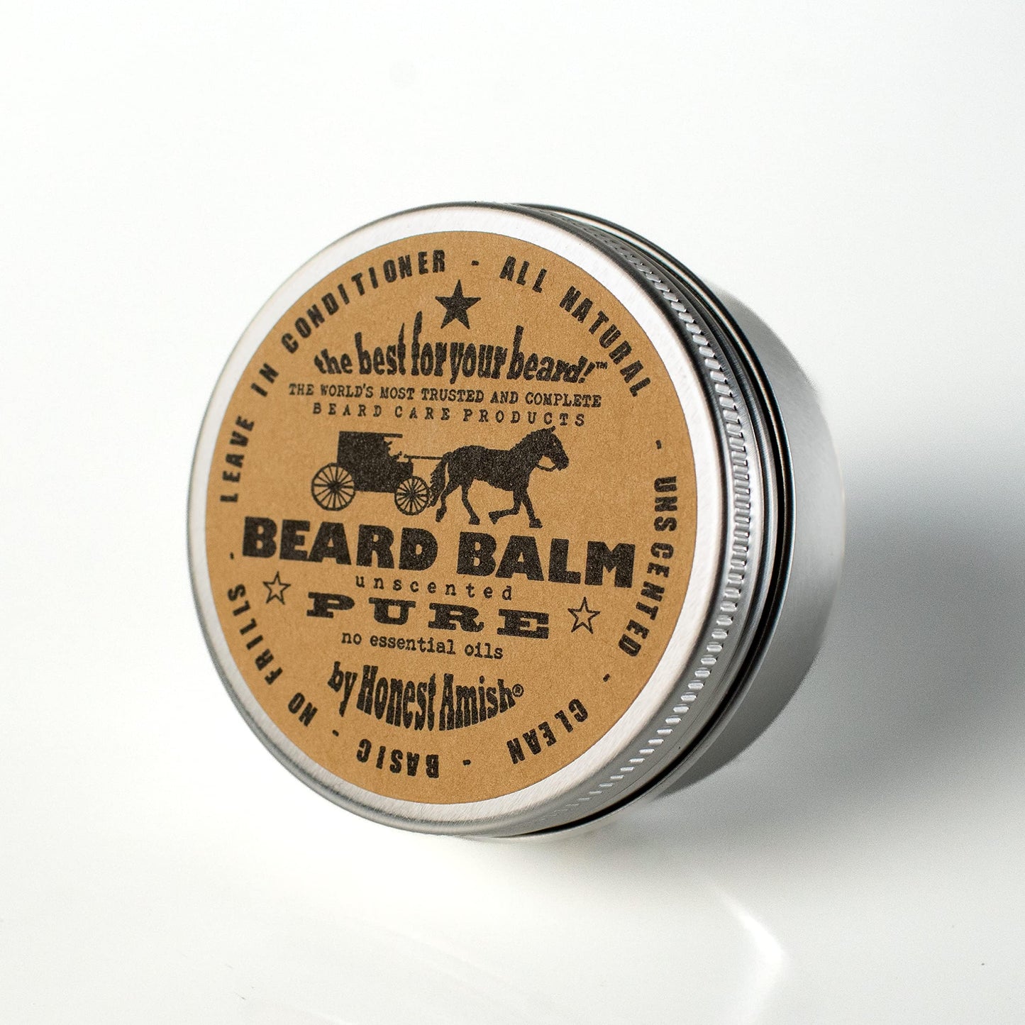 Honest Amish Beard Balm - New Large 4 Ounce Twist Tin Beauty & Personal Care Honest Amish