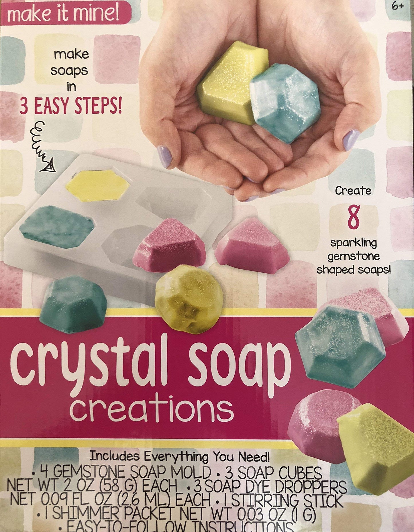 Create 8 Sparkling Gemstone Shaped Soaps Beauty & Personal Care Make it Mine