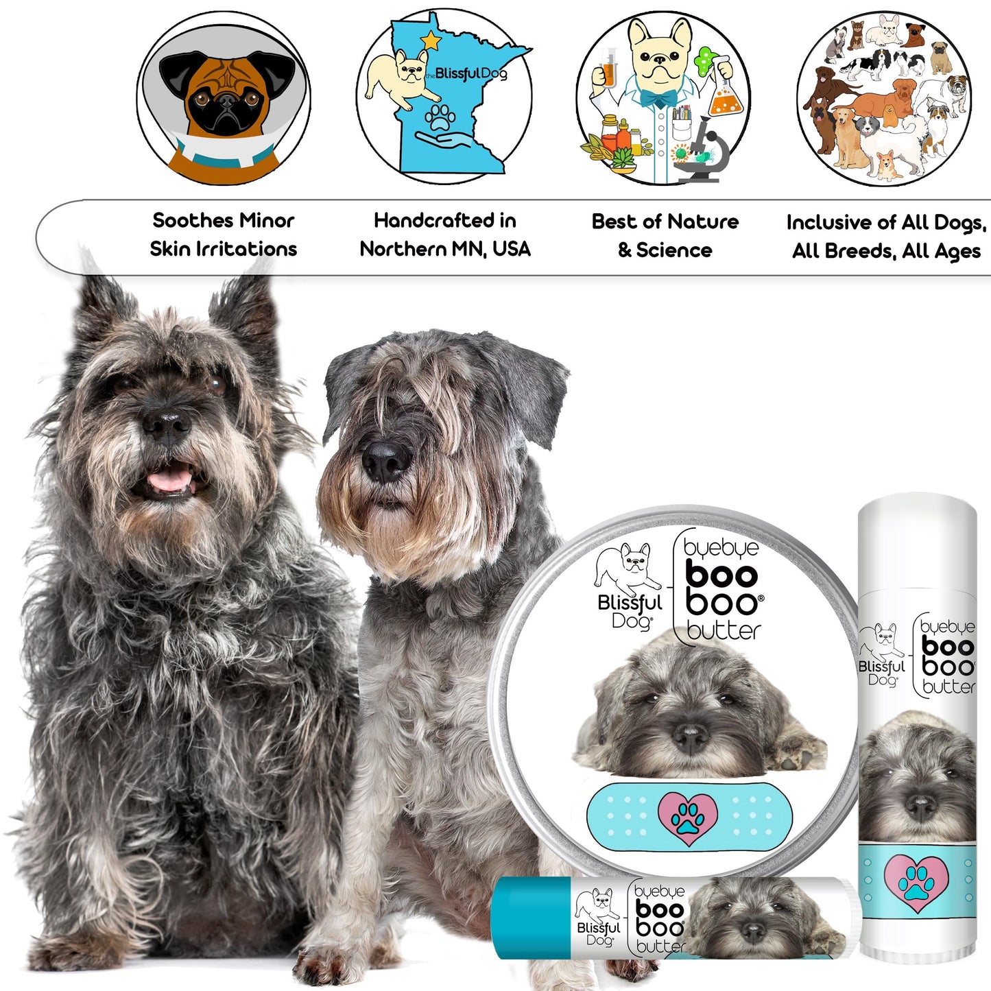 The Blissful Dog Schnauzer Boo Butter, 2 oz Beauty and Personal Care The Blissful Dog