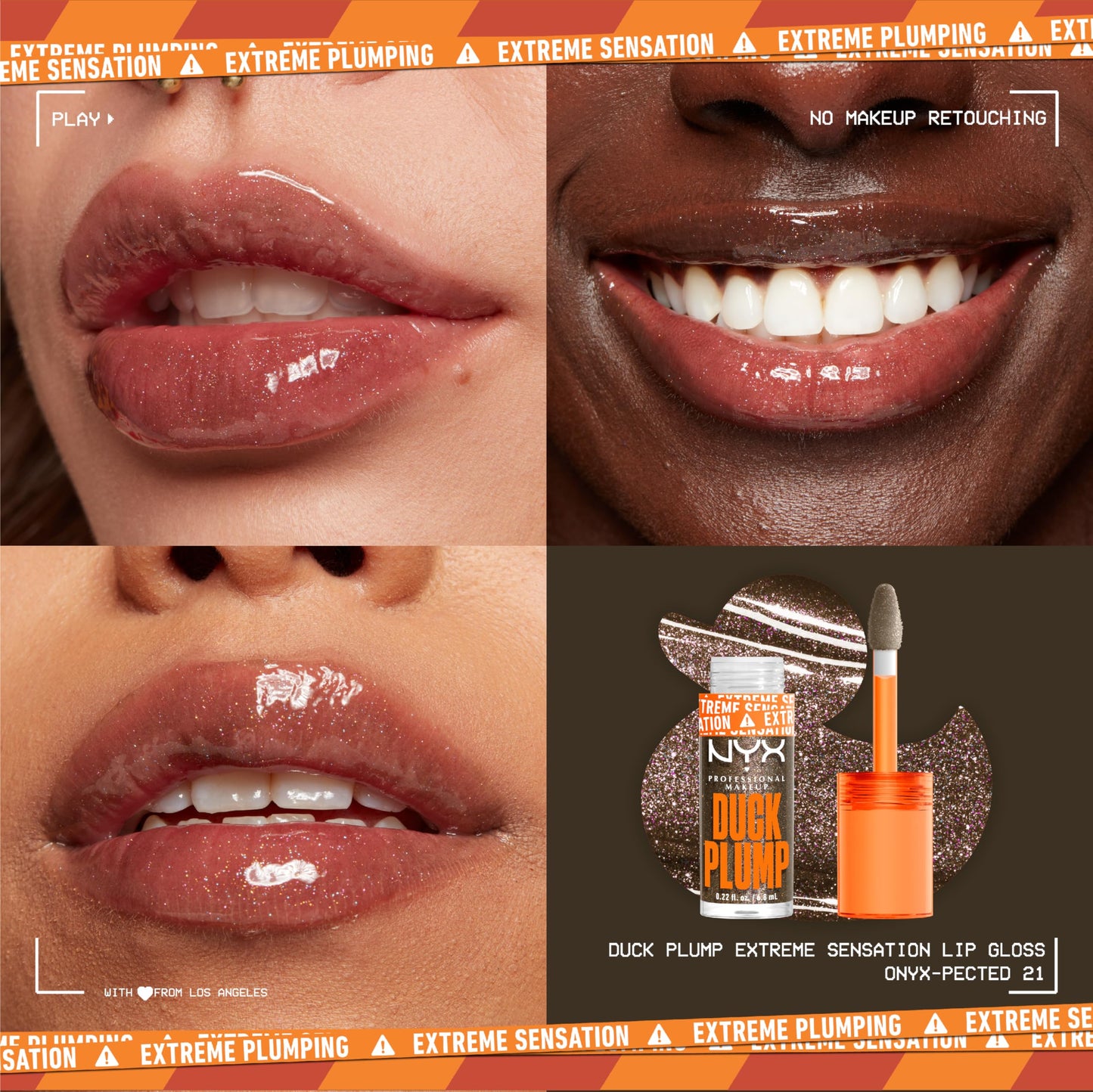 NYX PROFESSIONAL MAKEUP Duck Plump High Pigment Lip Gloss, Lip Plumper Gloss with Spicy Ginger - Onyxpected Beauty & Personal Care NYX PROFESSIONAL MAKEUP