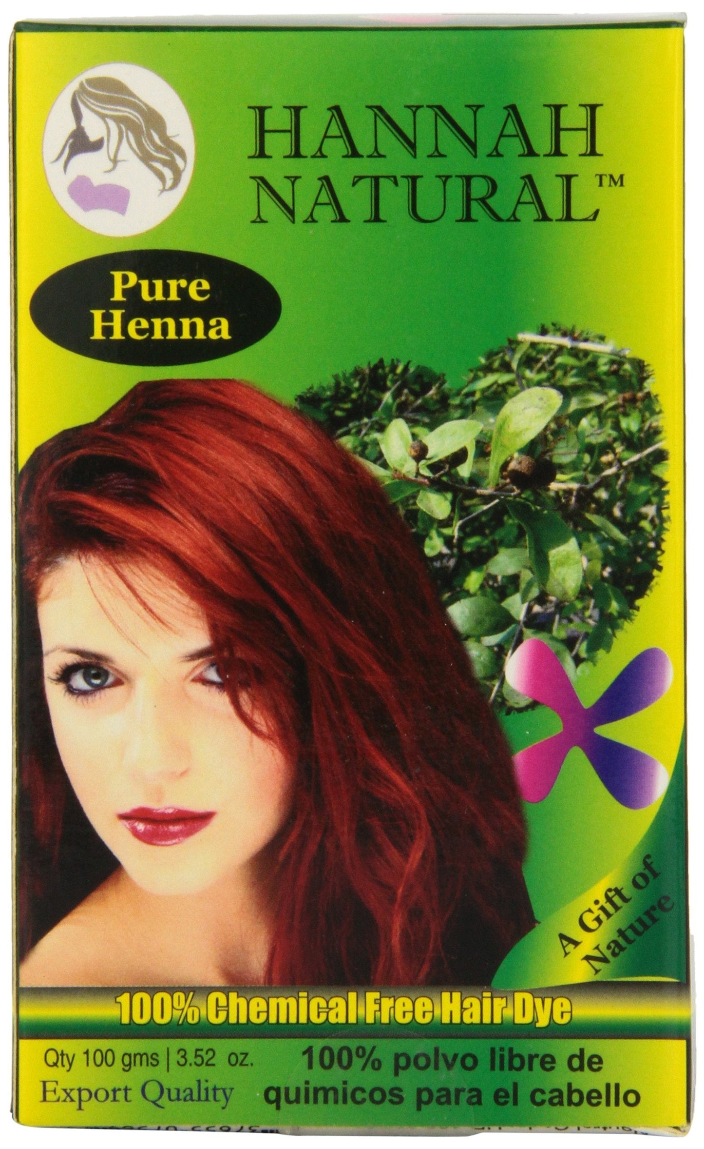 Hannah Natural 100% Pure Henna Powder, 100 Gram Beauty & Personal Care Hannah Natural
