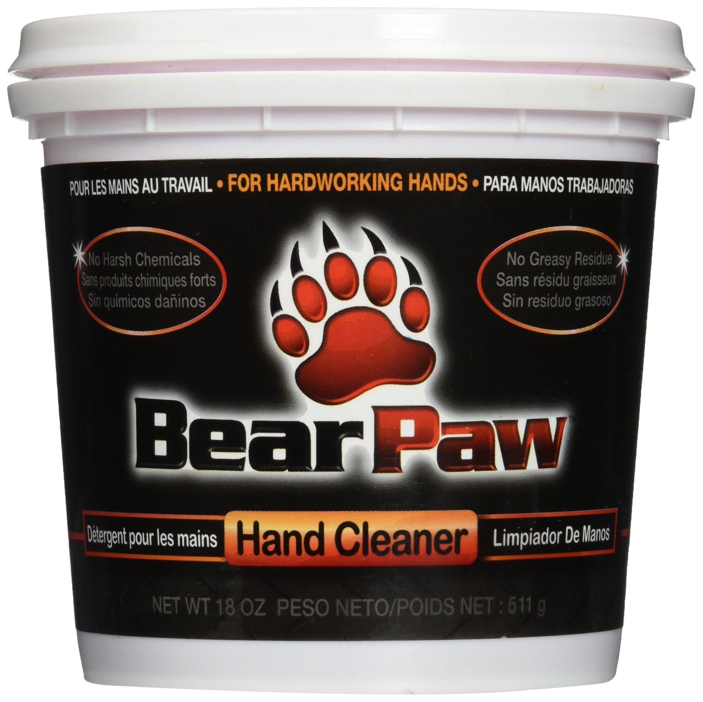 Bear Paw Hand Cleaner, 18oz Tub (1) Beauty & Personal Care Bearpaw