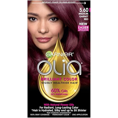 Garnier Olia Ammonia Free Hair Color [5.60] Medium Garnet Red 1 ea Beauty & Personal Care Garnier