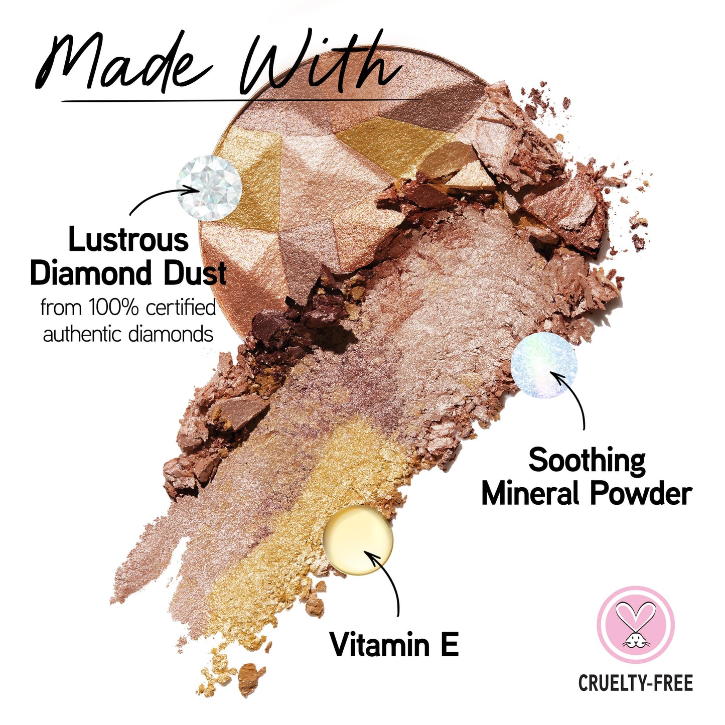 Physicians Formula Mineral Wear Diamond Dust, Vitamin E Mineral Weightless Powder and Serum Hybrid, Warm Radiant Finish, Vegan, Talc-Free Beauty & Personal Care Physicians Formula