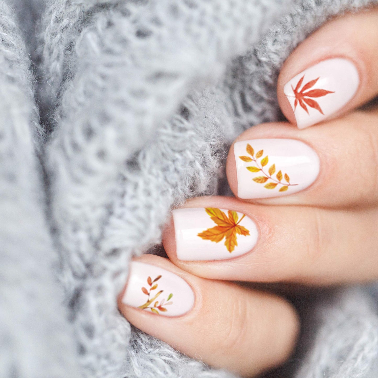 Adurself 1000+ Patterns Autumn Nail Art Decals Fall 3D Nail Self-Adhesive Stickers Harvest Pumpkin Maple Leaves Sunflower Squirrel for Women Girls Beauty & Personal Care Adurself