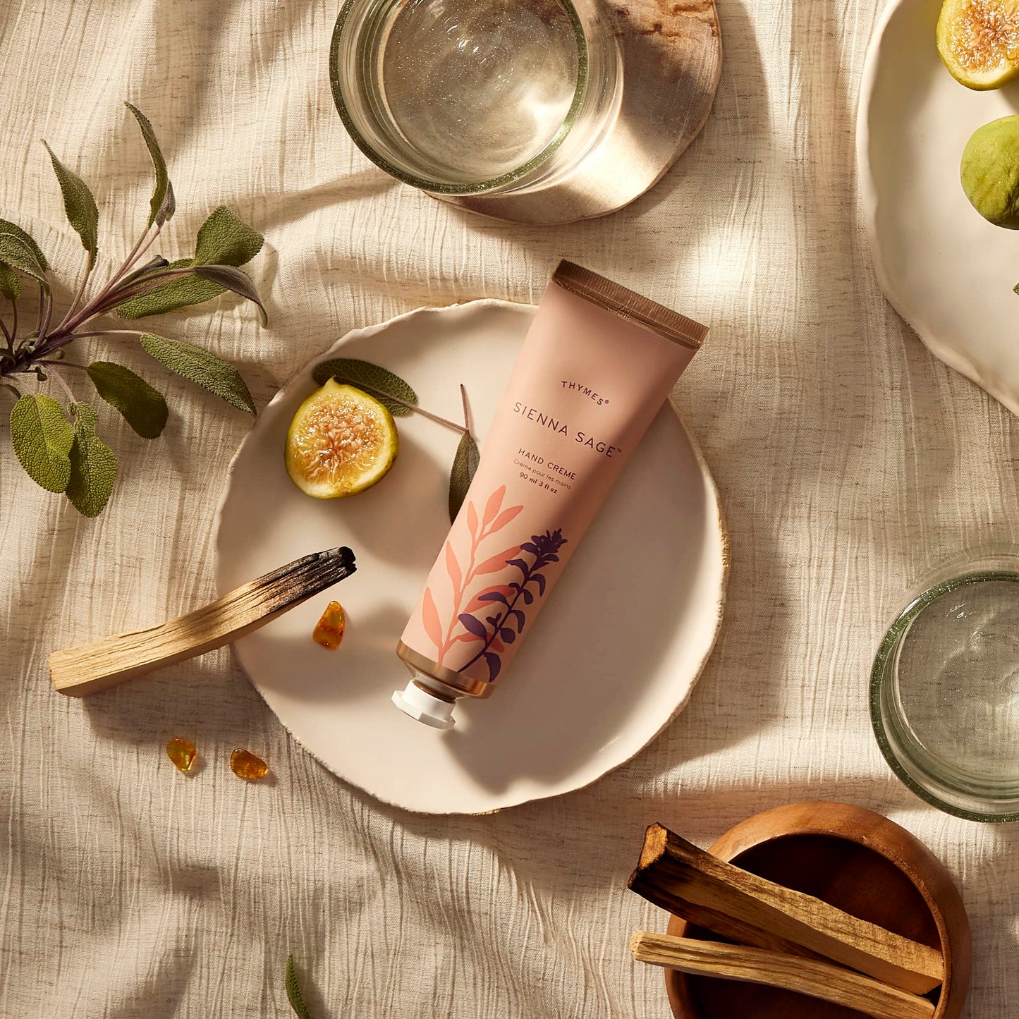 Thymes Sienna Sage Hand Cream - Hand and Body Cream (3.0 fl oz) Beauty & Personal Care Thymes