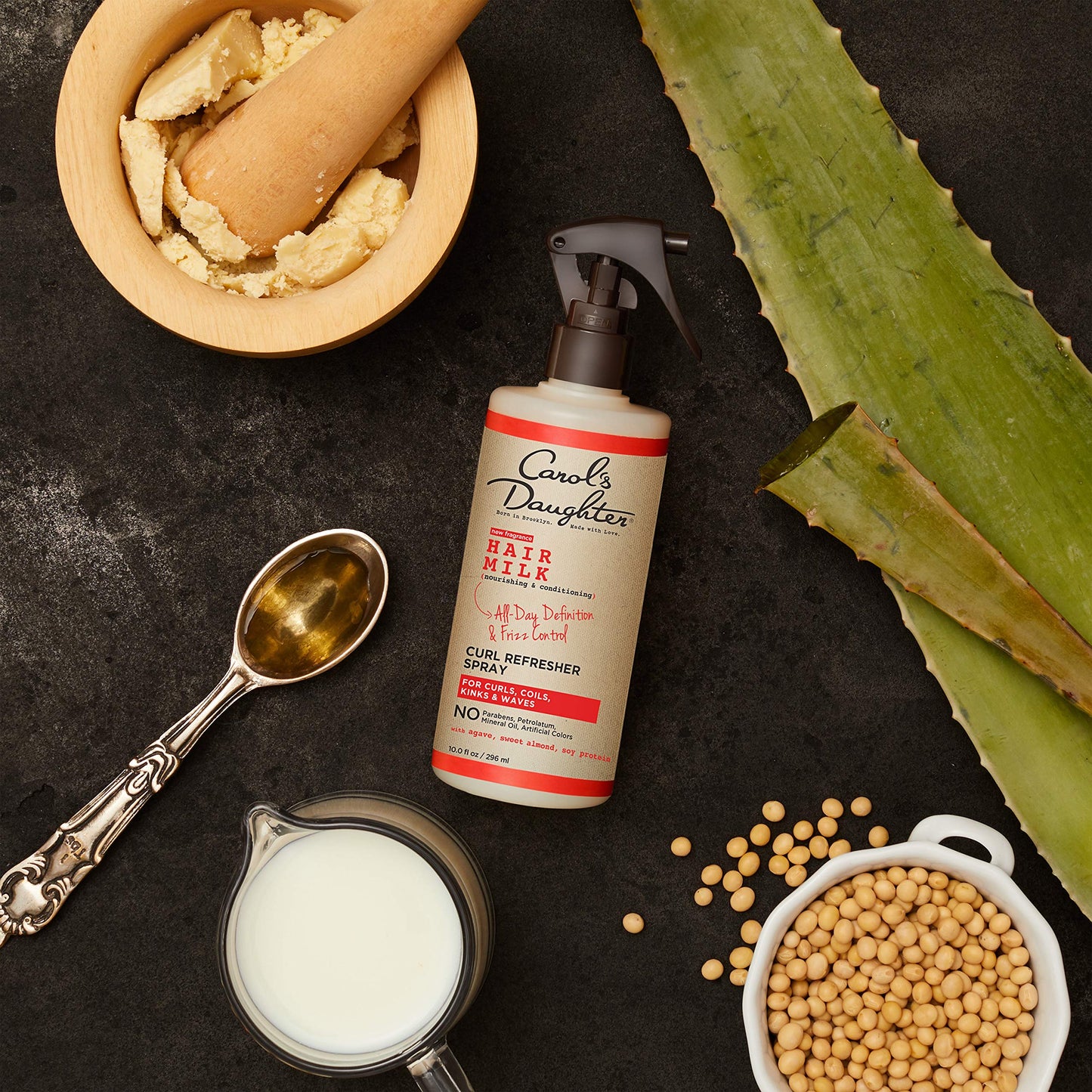 Carol's Daughter Hair Milk Curl Refresher Spray for Coils and Waves, with Agave, Sweet Almond and Wheat Protein, 10 fl oz Beauty & Personal Care Carol's Daughter
