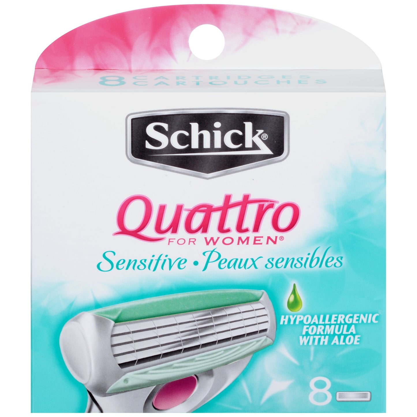 Quattro For Women Schick Sensitive Razor Blade Refills, 8 Count Beauty and Personal Care QUATTRO FOR WOMEN