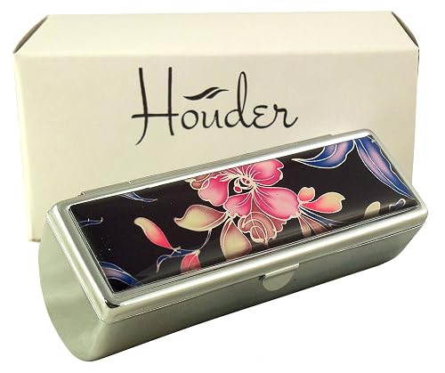 Houder Designer Lipstick Case with Mirror for Purse - Decorative Lipstick Holder with Gift Box - Velvet Lined - Protect Your Lipsticks in Style Beauty & Personal Care Houder