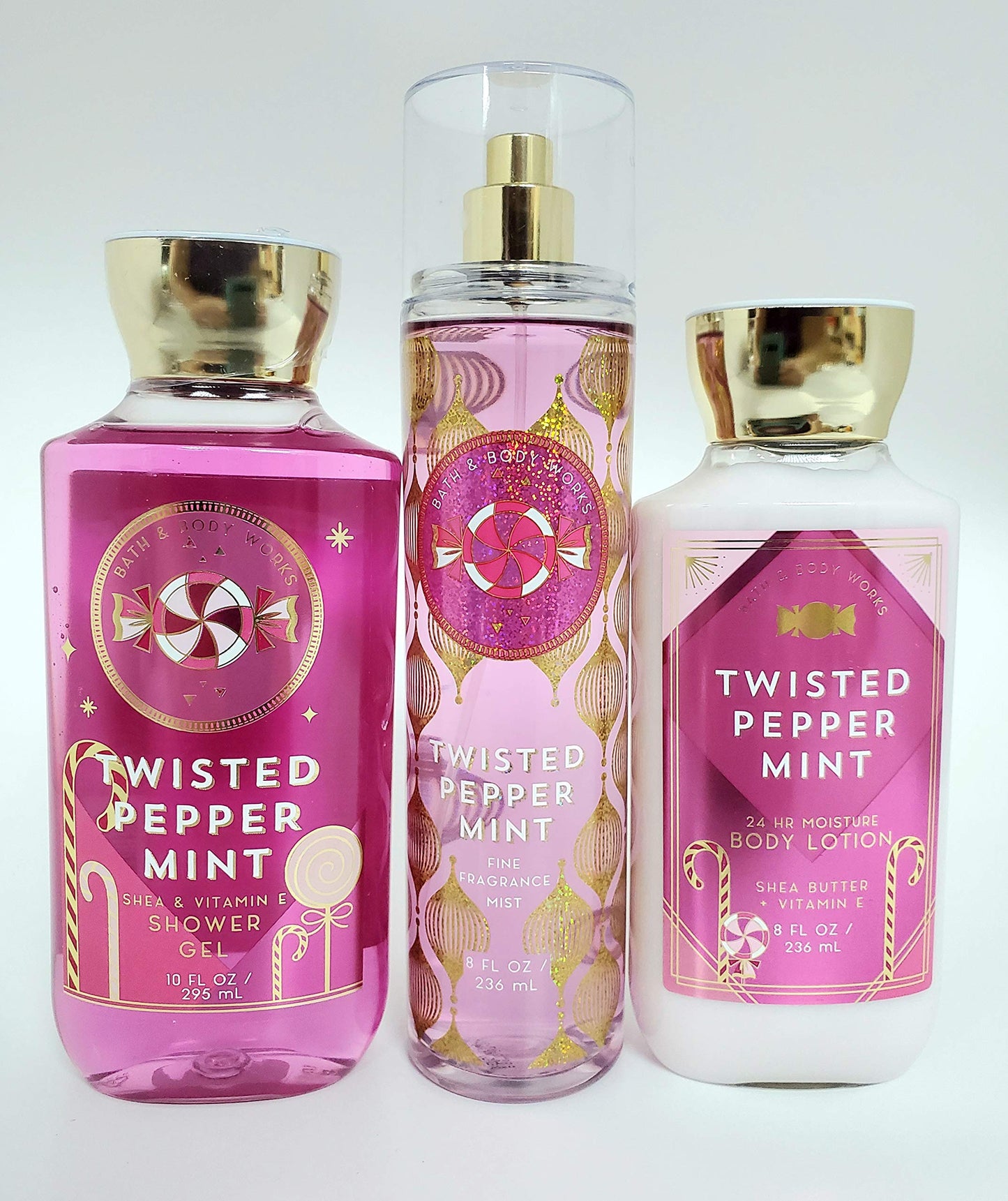 Bath Body Works Twisted Peppermint Mist , Shower Gel and Lotion Beauty & Personal Care Bath & Body Works