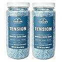 Village Natruals Mineral Bath Soak Tension Cedar Citrus 20 Ounce (591ml) (Pack of 2) Beauty & Personal Care Village Naturals Therapy