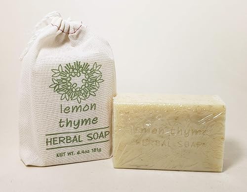 Greenwich Bay Trading Company Herbal Collection - 6.4oz Soap in Cloth Sack - Lemon Thyme Beauty & Personal Care Greenwich Bay Trading Company