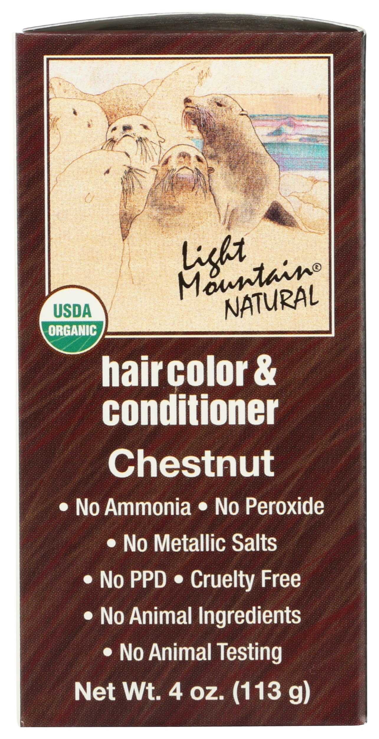 Light Mountain Natural Hair Color & Conditioner, Chestnut - 4 Oz Beauty & Personal Care LIGHT MOUNTAIN