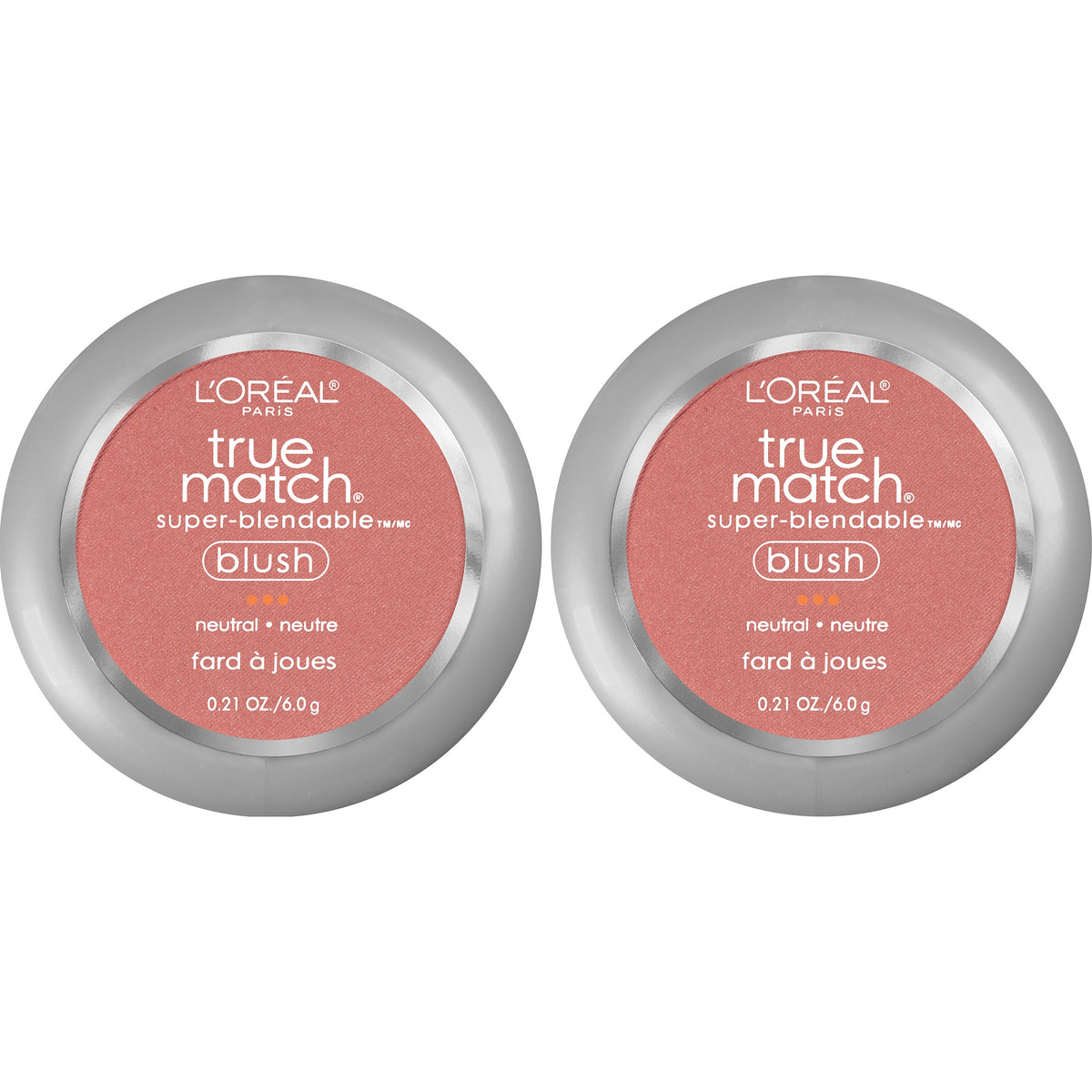 L'Oreal Paris Cosmetics True Match Super-Blendable Blush, Apricot Kiss, 2 Count