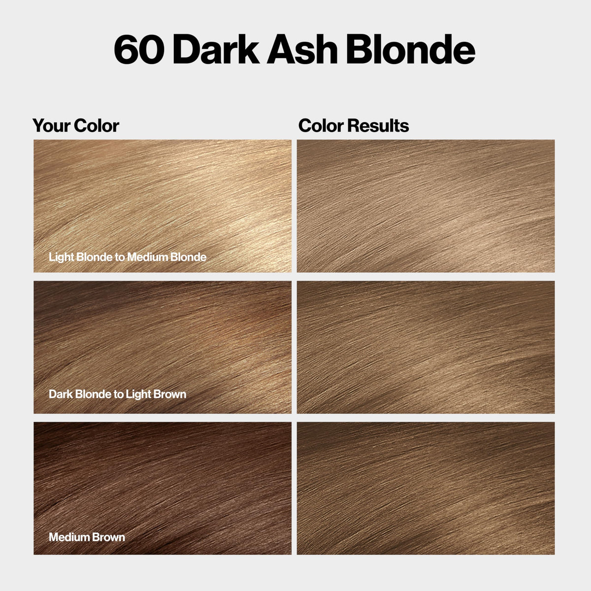 Revlon ColorSilk with Bond Repair Complex, Blonde Permanent Hair Color, 100% Gray Coverage, Ammonia Free Hair Dye, Vegan Keratin, 60 Dark Ash Blonde Beauty & Personal Care REVLON