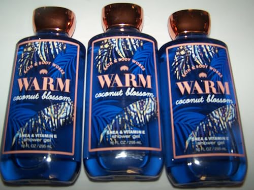 Lot of 3 Bath & Body Works Warm Coconut Blossom Shea & Vitamin E Shower Gel 10 oz Beauty & Personal Care Bath & Body Works