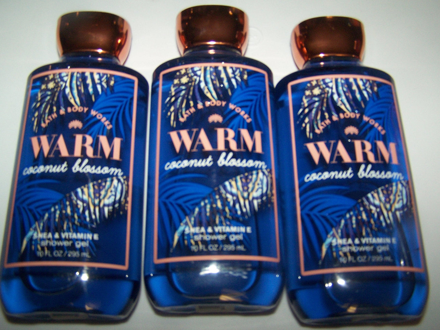 Lot of 3 Bath & Body Works Warm Coconut Blossom Shea & Vitamin E Shower Gel 10 oz Beauty & Personal Care Bath & Body Works
