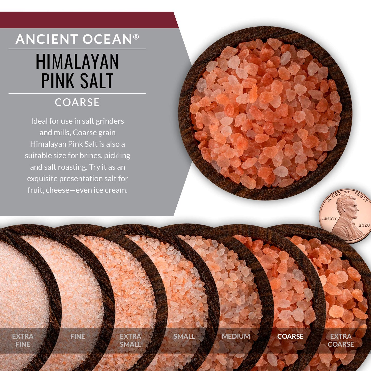 SaltWorks Ancient Ocean Himalayan Pink Salt, Coarse Grain, 5 Pound Bag Beauty and Personal Care SaltWorks