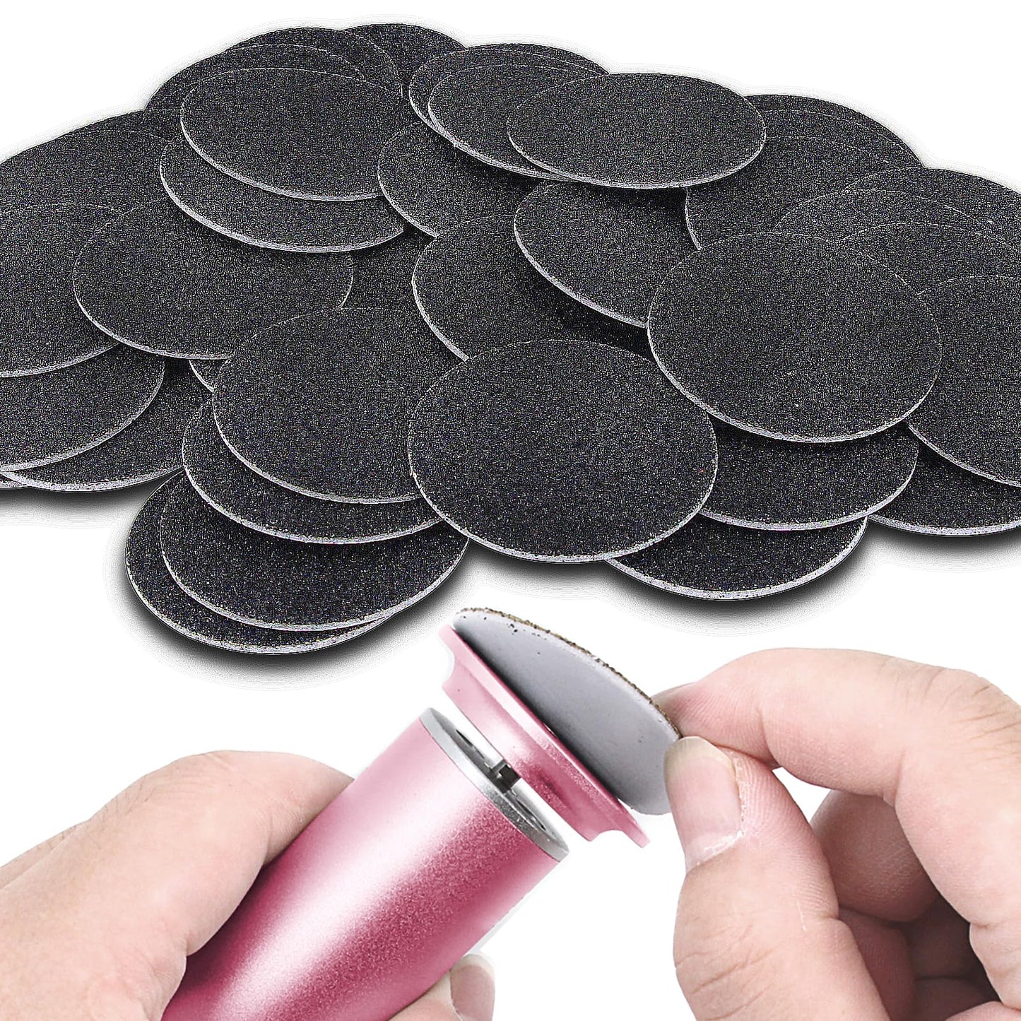 60PCS Replaceable Sandpaper Refill Discs for Electric Foot File Callus Remover, 180 Grit Beauty & Personal Care AONOLOVO