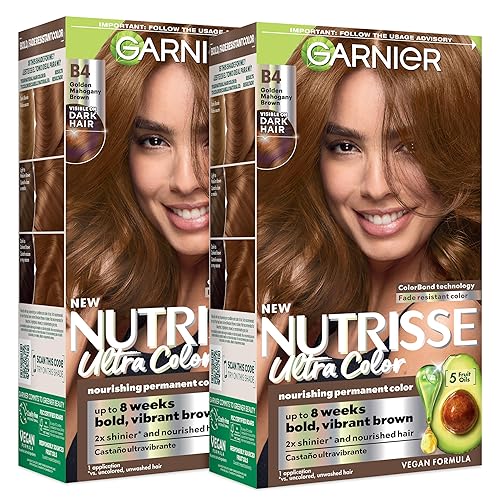 Garnier Nutrisse Ultra Color Hair Color, Permanent Hair Dye for Up to 8 Weeks of Bold, Vibrant, Fade-Resistant Results, Vegan & Cruelty-Free, B4 Beauty & Personal Care Garnier