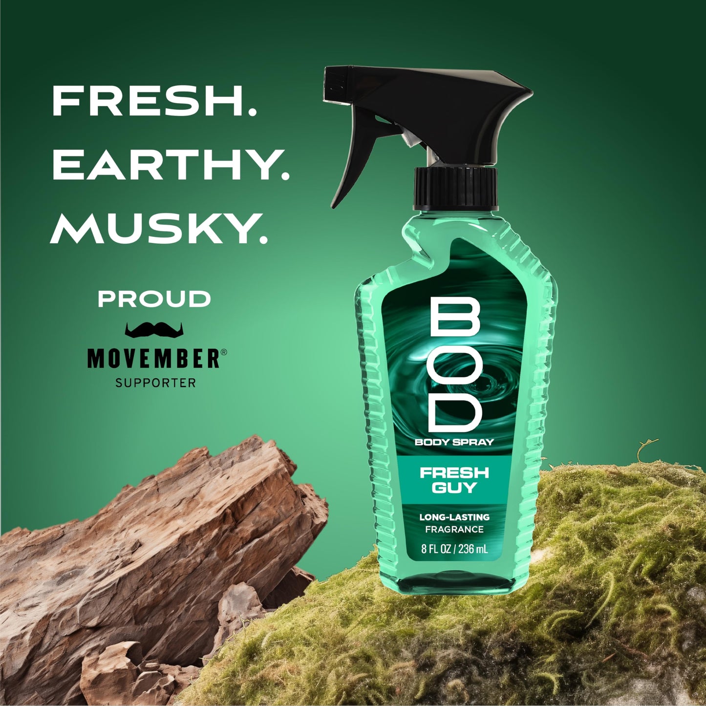 BOD man Fragrance Body Spray, Fresh Guy, 8 fl oz Beauty & Personal Care BOD man