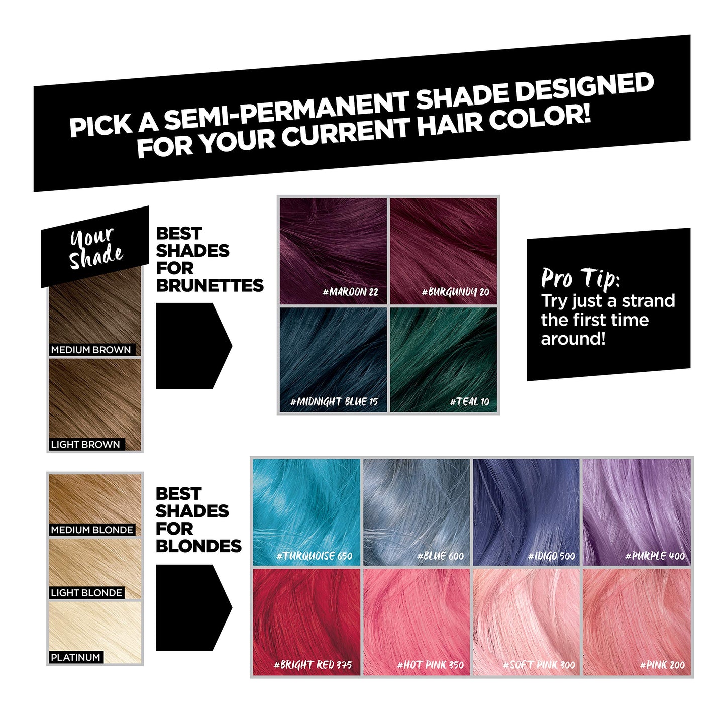 L’Oréal Paris Colorista Semi-Permanent Hair Color for Brunette Hair, Midnight blue Beauty & Personal Care L'Oreal Paris