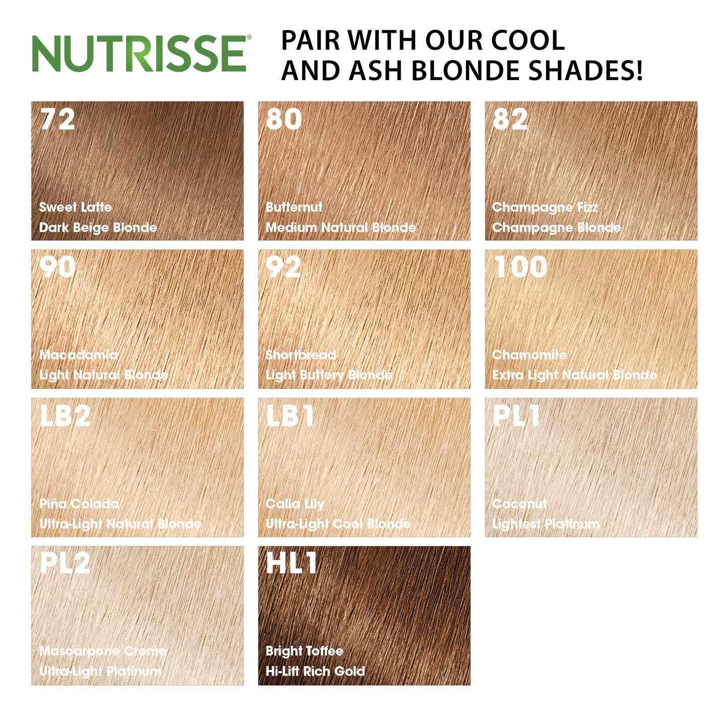 Garnier Nutrisse 5 Minute Nourishing Color Hair Mask with Triple Oils Delivers Day 1 Color Results, for Color Treated Hair, Cool Blonde, 4.2 fl. oz. Beauty & Personal Care Garnier