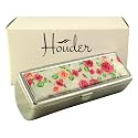 Houder Designer Lipstick Case with Mirror for Purse - Decorative Lipstick Holder with Gift Box - Velvet Lined - Protect Your Lipsticks in Style (Red Beauty & Personal Care Houder