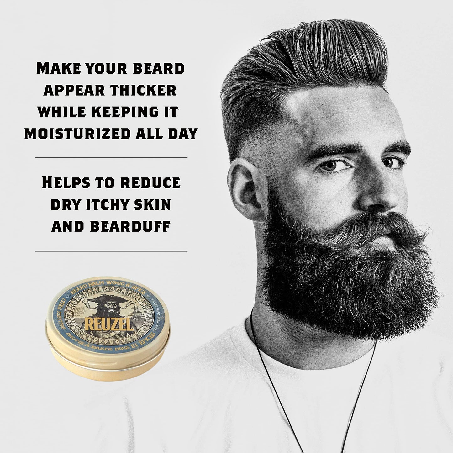 Reuzel Beard Balm, Wood & Spice, Masculine Scent, 1.3 oz Beauty & Personal Care REUZEL