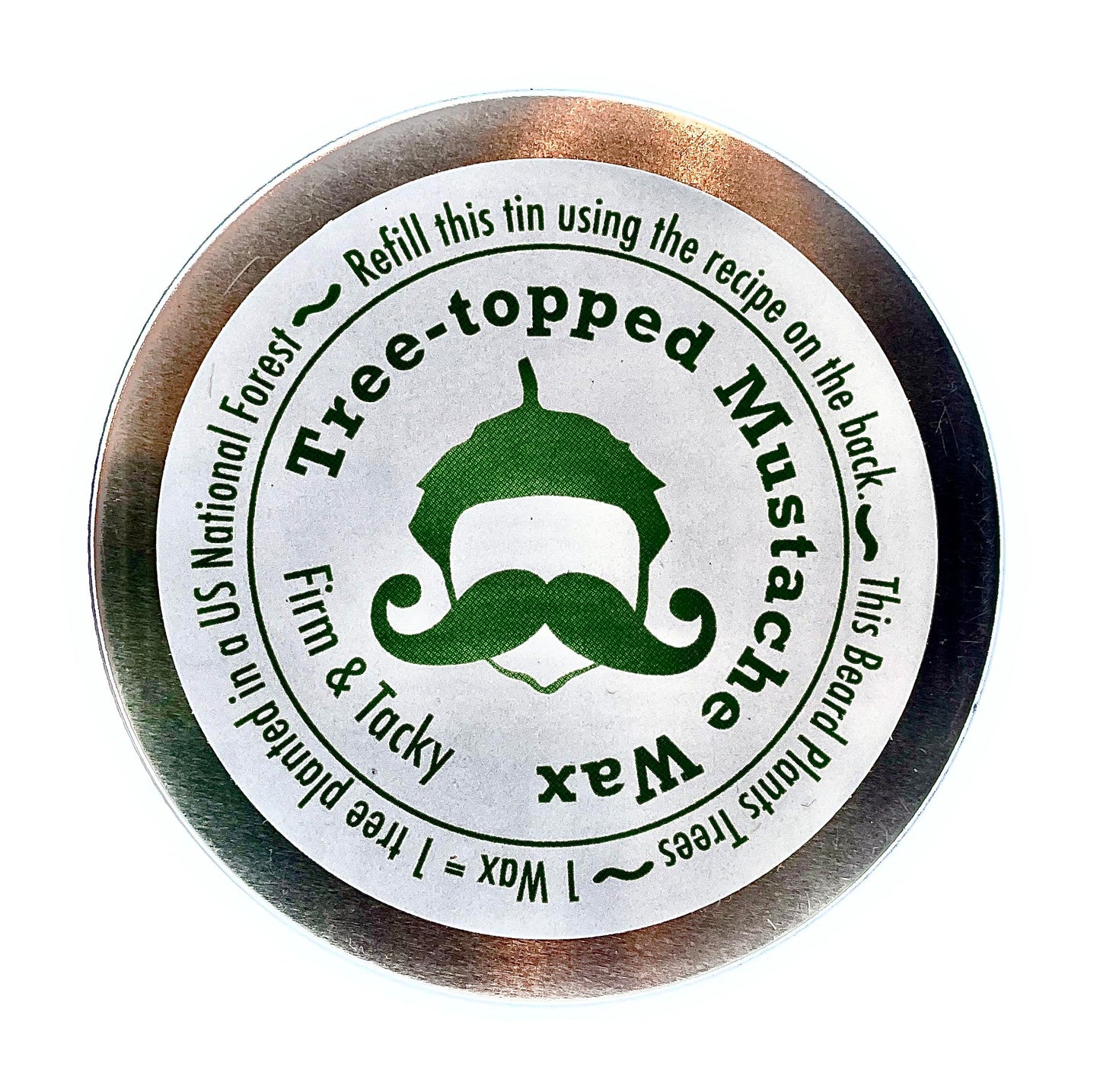 Green Beard Grmng Tree-Topped Mustache Wax for Men - Firm & Tacky Hold with Natural Beeswax & Hempseed Oil - Styles, Shapes & Controls 2 Ounce (Pack Beauty and Personal Care Green Beard Grmng