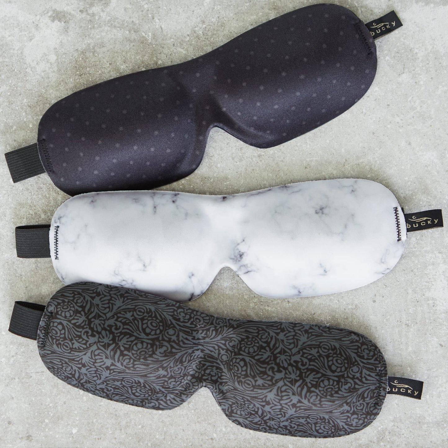 Bucky 40 Blinks No Pressure Printed Eye Mask for Travel & Sleep, Marble, One Size Beauty & Personal Care Bucky