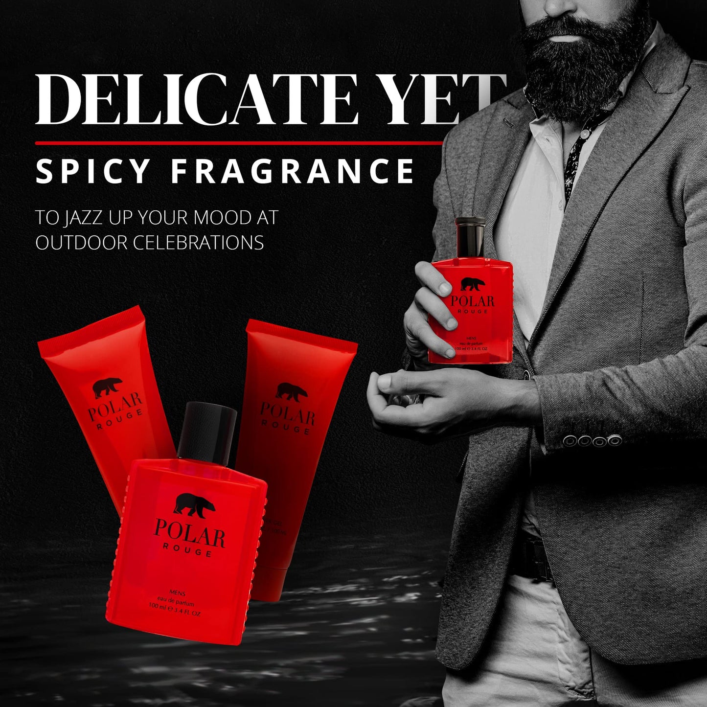 Perfume for Men Gift Set - INSPIRED by A WORLD RENOWNED MEN'S PERFUME - Cranberry, Grapefruit, Italian Lemon, Warm Woods - Fresh, Spicy, Woody Beauty & Personal Care Sandora Fragrances