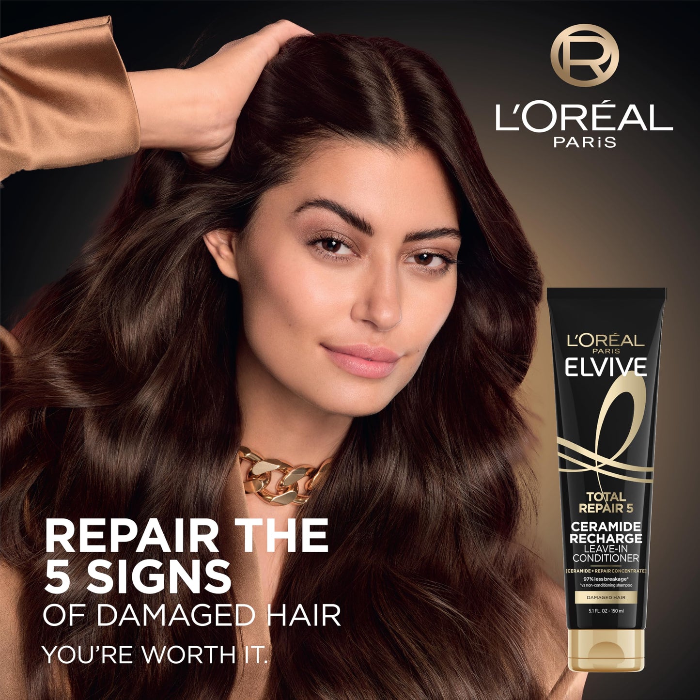 L'Oreal Paris Elvive Total Repair 5 Protein Recharge Leave In Conditioner Treatment and Heat Protectant, 5.1 Ounce Beauty & Personal Care L'Oreal Paris