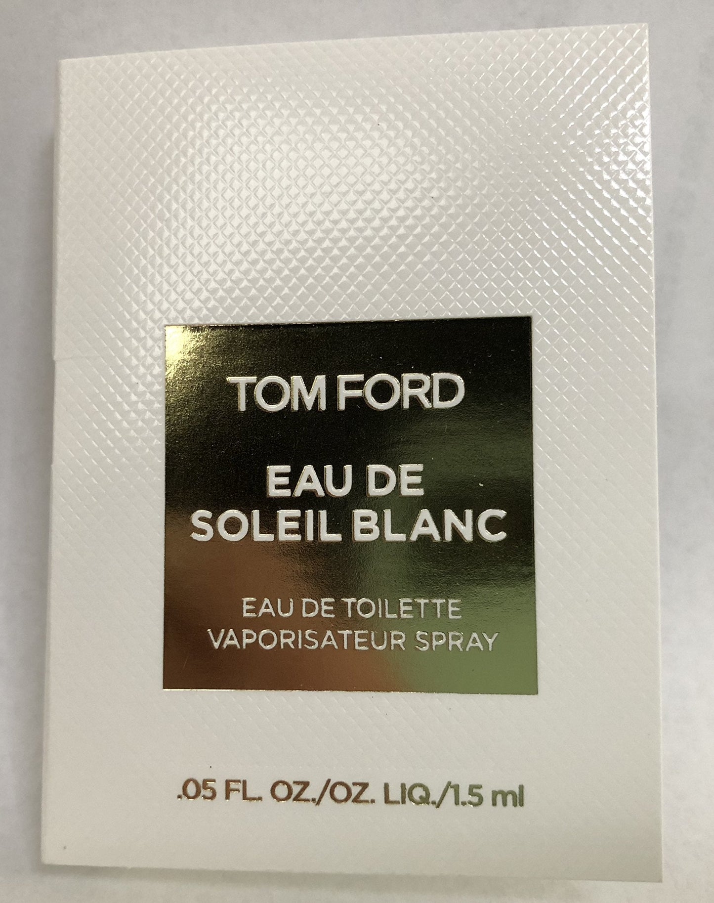Tom Ford Eau De Soleil Blanc Eau De Toilette Mini Spray Vial For Women 0.05 Oz / 1.5 ml Brand New Item Beauty & Personal Care Tom Ford