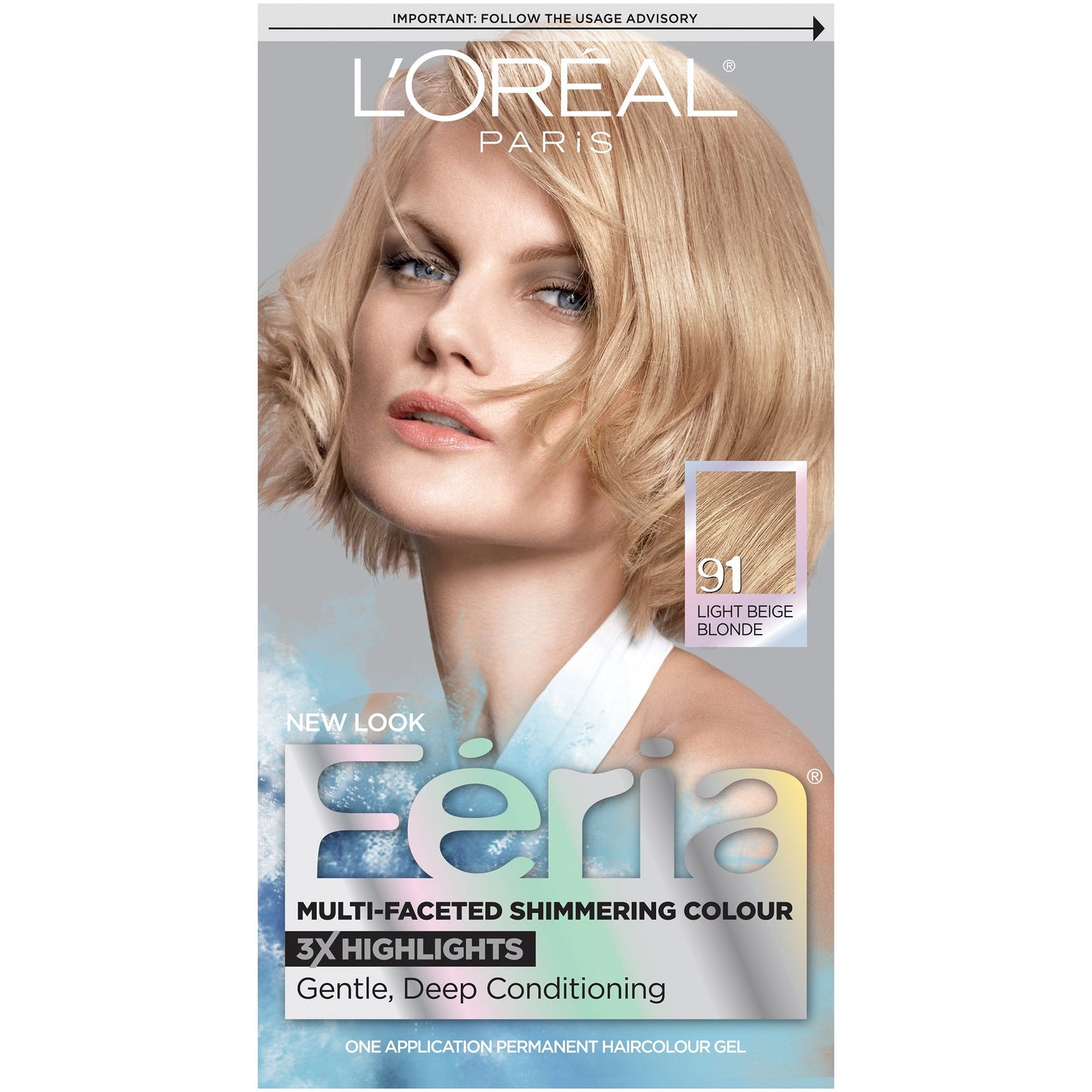 L'Oreal Paris Feria Multi-Faceted Shimmering Color, 91Champagne Cocktail (Light Beige Blonde) Beauty & Personal Care L'Oreal Paris