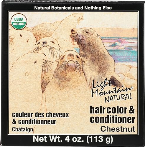 Light Mountain Natural Hair Color & Conditioner, Chestnut - 4 Oz Beauty & Personal Care LIGHT MOUNTAIN